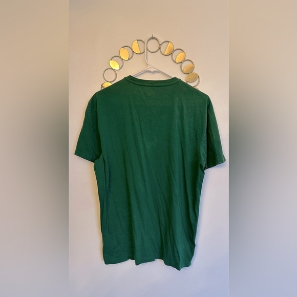SOLD- A/X Armani Exchange Mens Short Sleeve Shirt Size Large VNeck Green - Picture 4 of 5